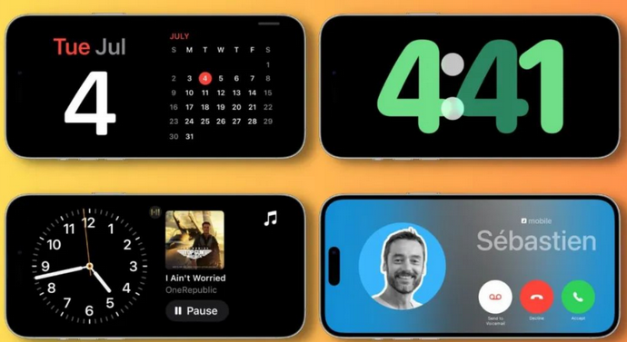 惠水苹果手机维修分享iOS17横屏充电待机显示有什么好处 