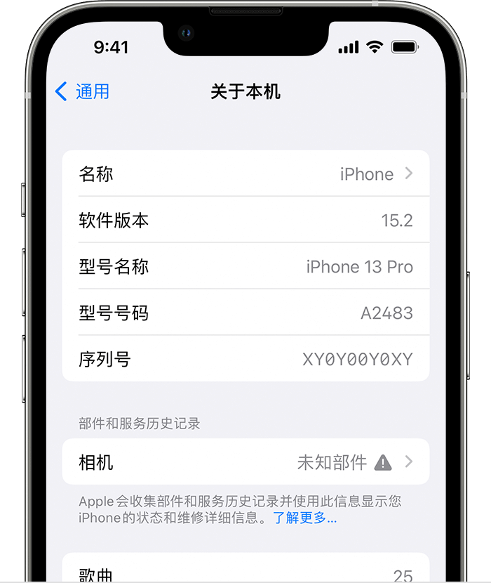 惠水苹果维修分享iPhone 出现提示相机“未知部件”是什么原因？ 