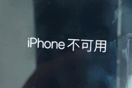 惠水苹果服务网点分享锁屏界面显示“iPhone 不可用”如何解决 